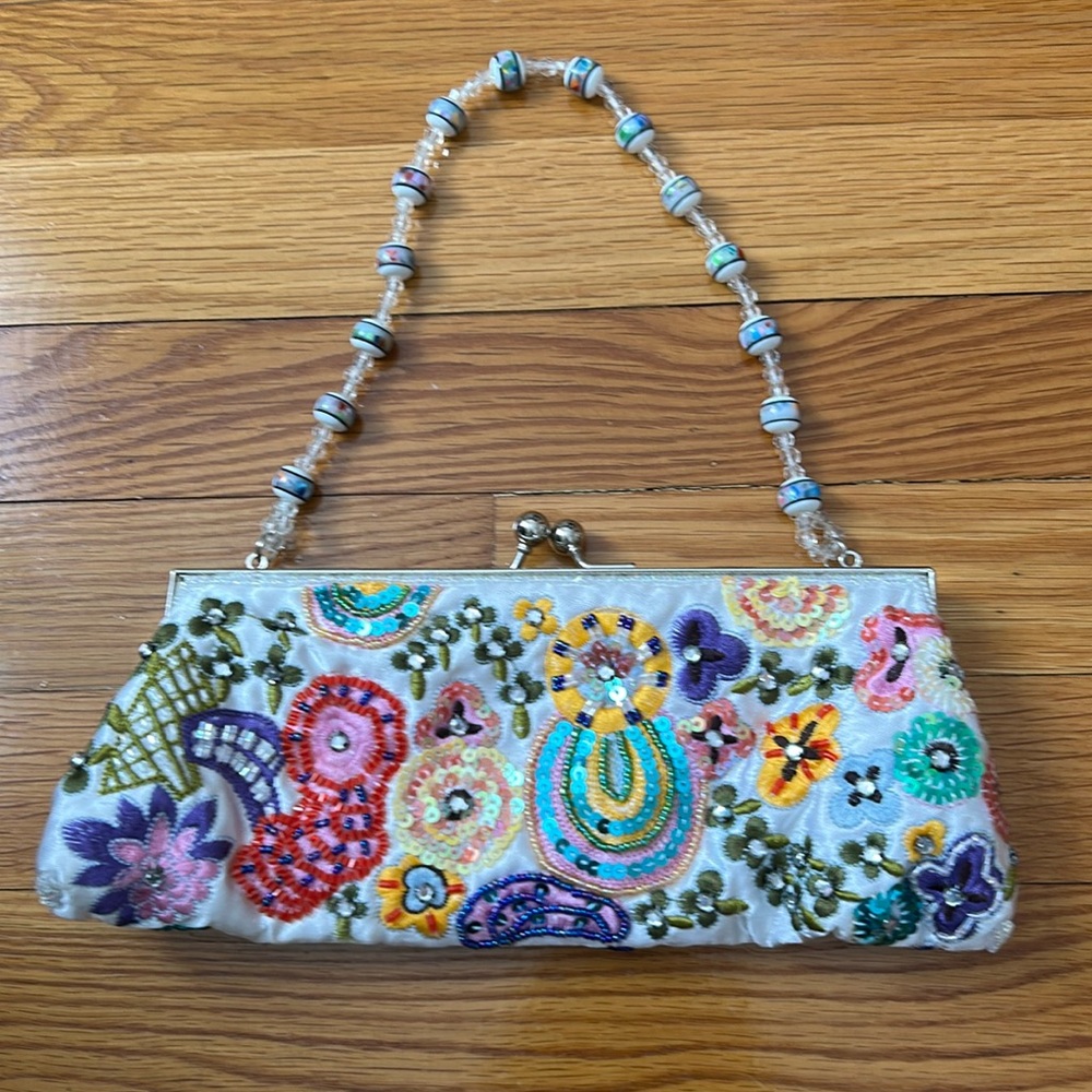 Beaded & Sequin Clutch Bag